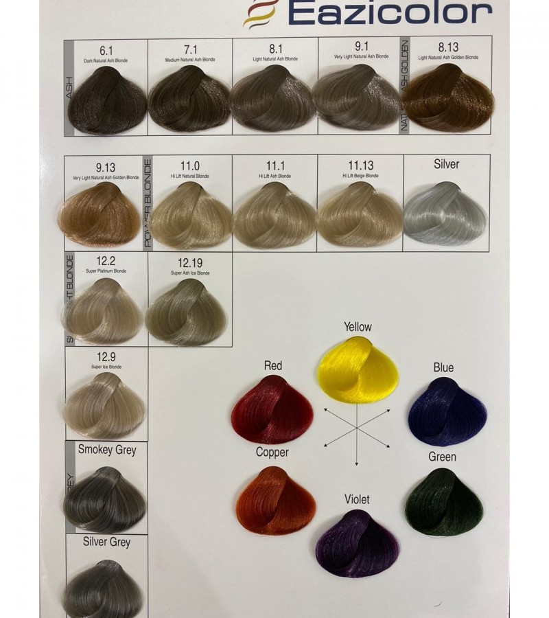 Eazicolor & Developer all Available Color