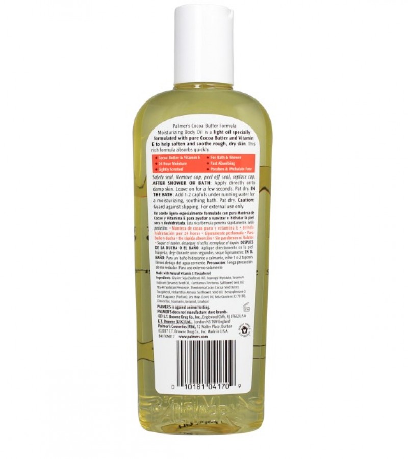 Cocoa Butter Formula  Moisturizing Body Oil
