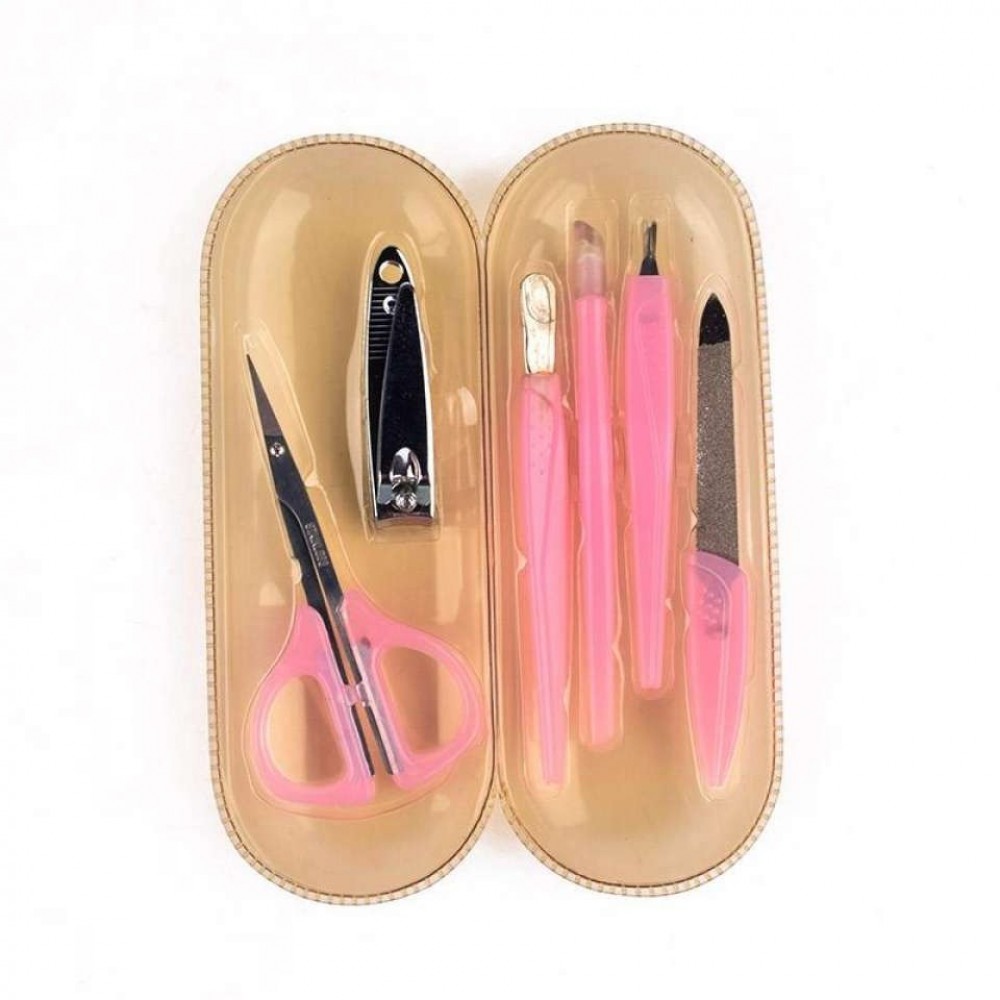 Manicure Pedicure Kit 6 Pcs With Portable Plastic Case