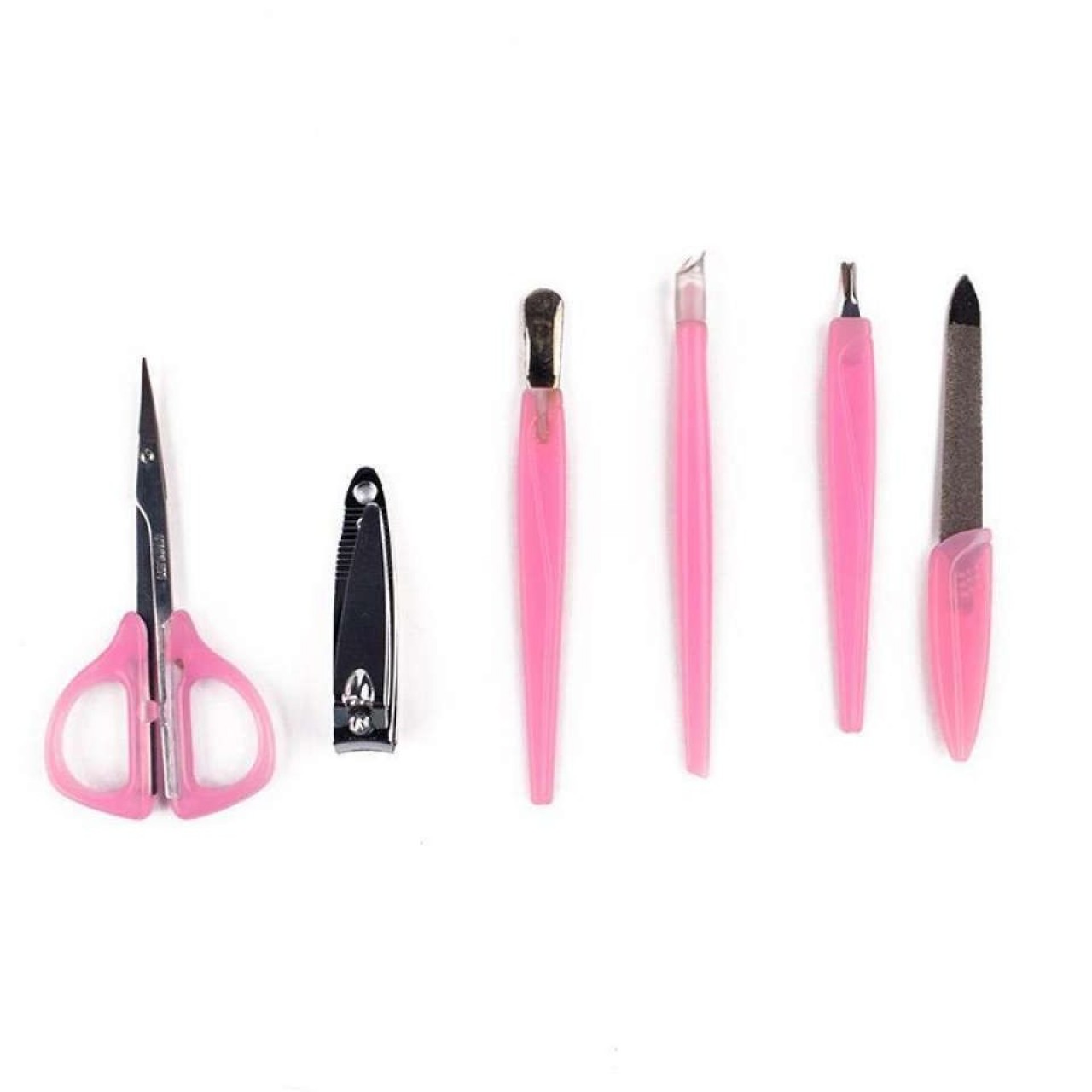 Manicure Pedicure Kit 6 Pcs With Portable Plastic Case
