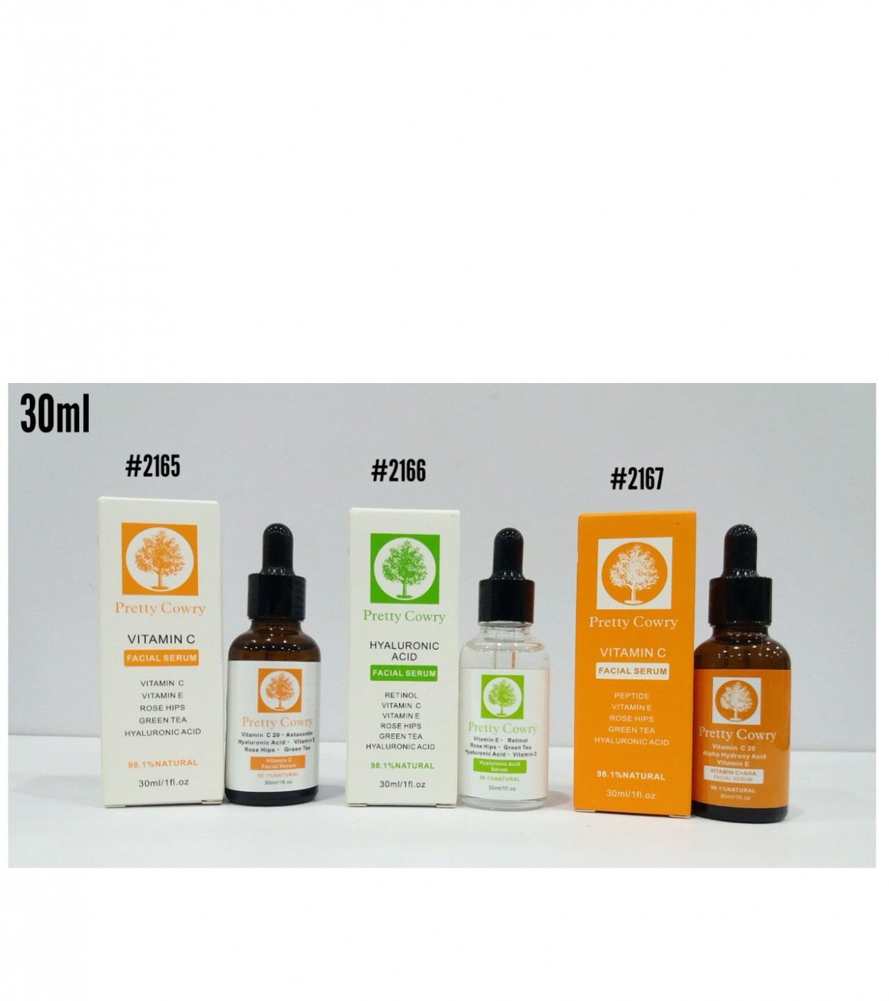 natural face serum Hyaluronic acid Anti Wrinkle vitamin c skin care