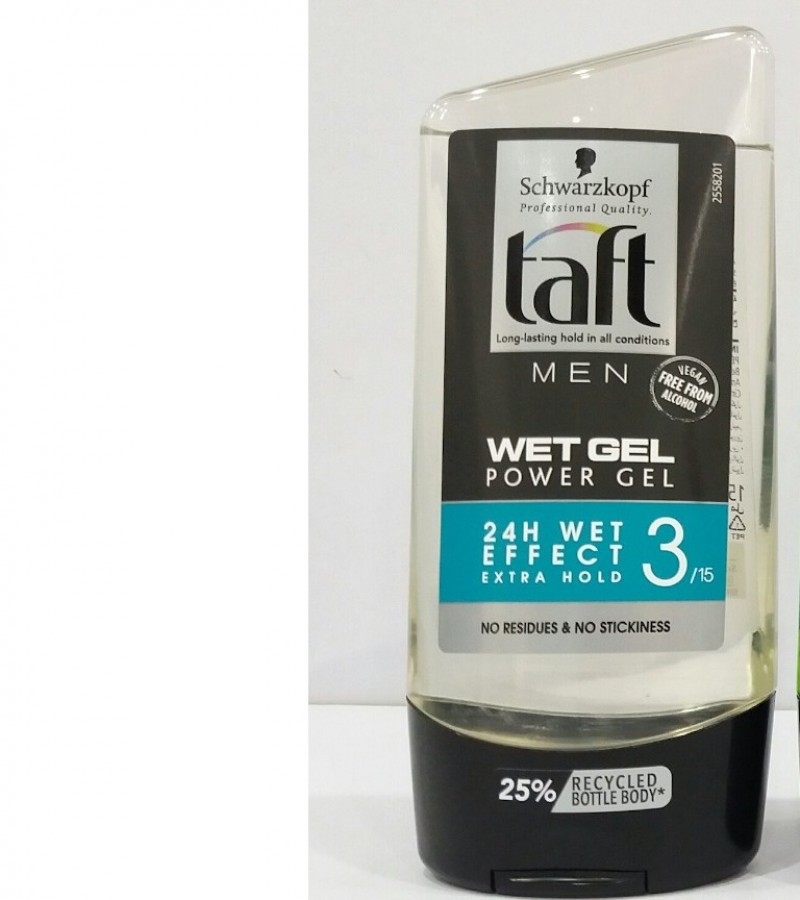 Taft men wet gel power gel 24H wet effect-150ml