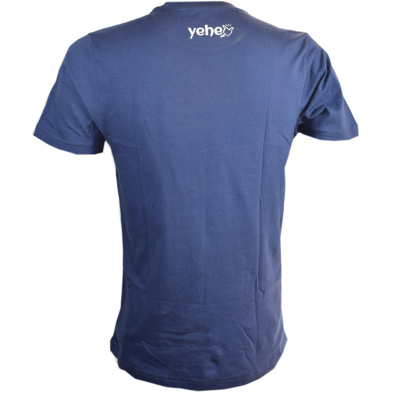 T-Shirt Navy Blue Summer Plain 100% Cotton for Men