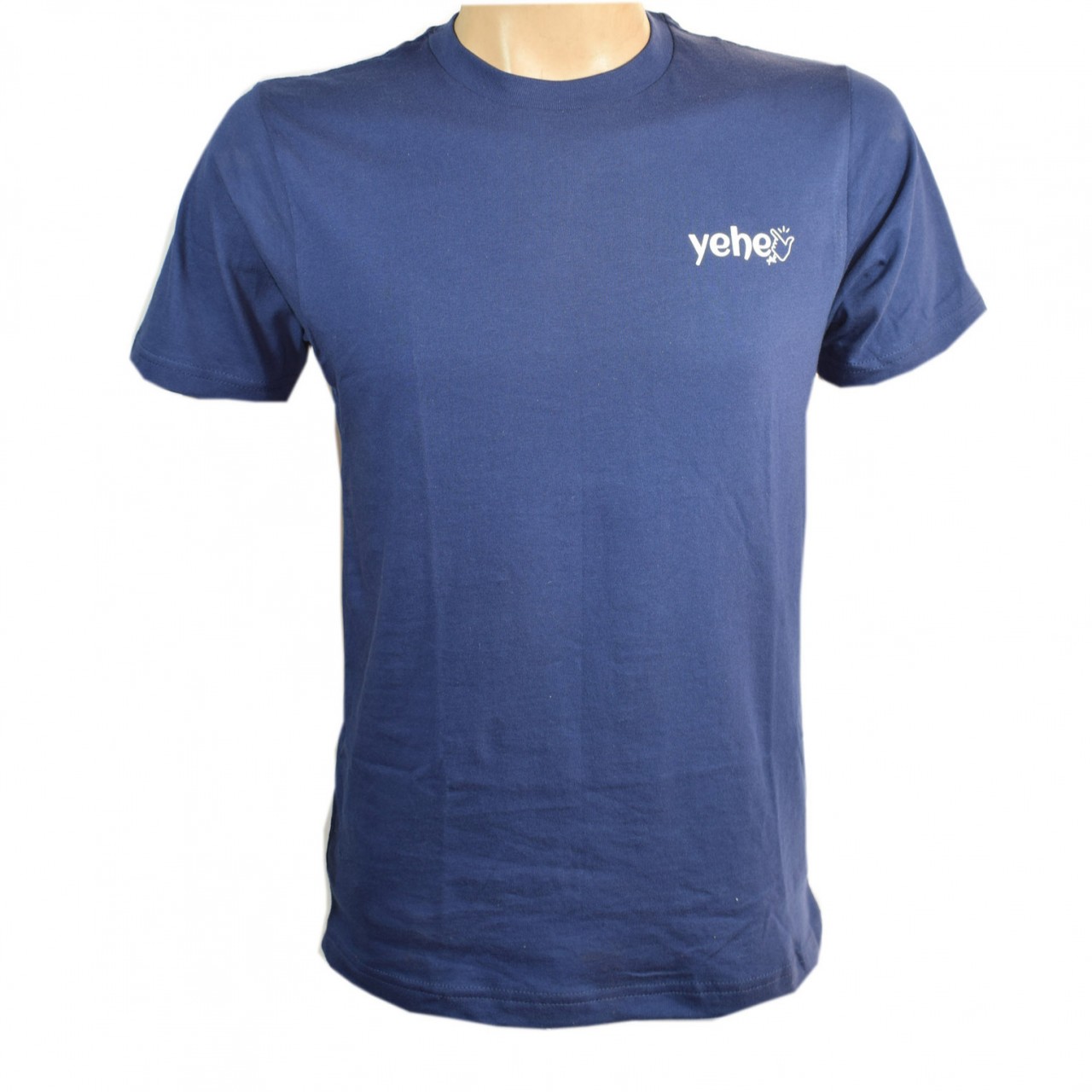 T-Shirt Navy Blue Summer Plain 100% Cotton for Men