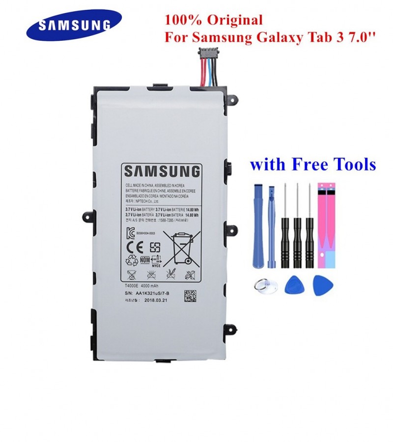 T4000E battery for Samsung Galaxy Tab 3 7.0 SM-T211 T210 T215 T210R T217A GT-P3210 P3200 4000mAh