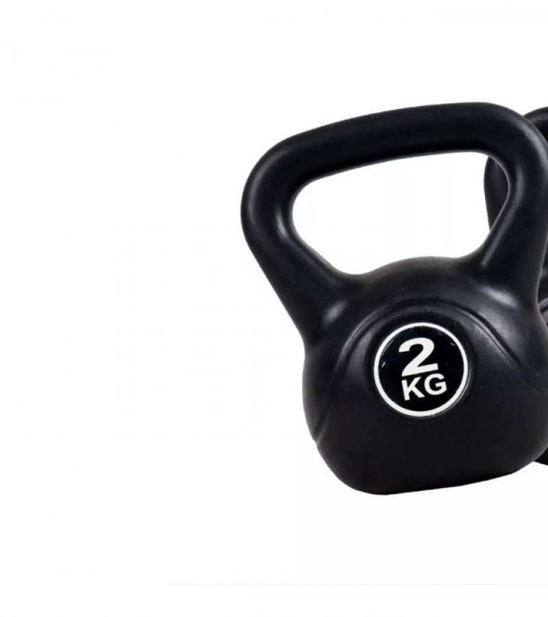 2kg kettlebell for workout exercises Single Piece - Black