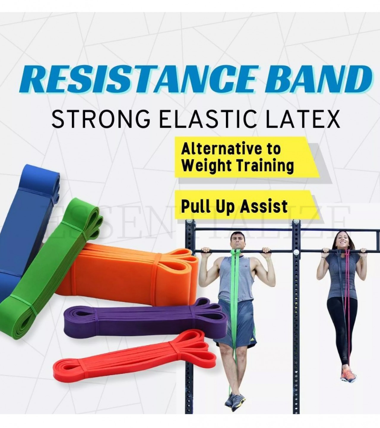 45MM resistance band long loop chinup bar band strech band