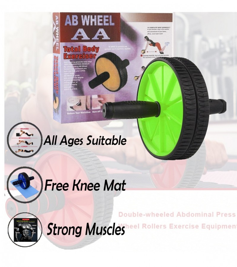 Ab Wheel Roller with Foam Abdominal Wheel Roller
