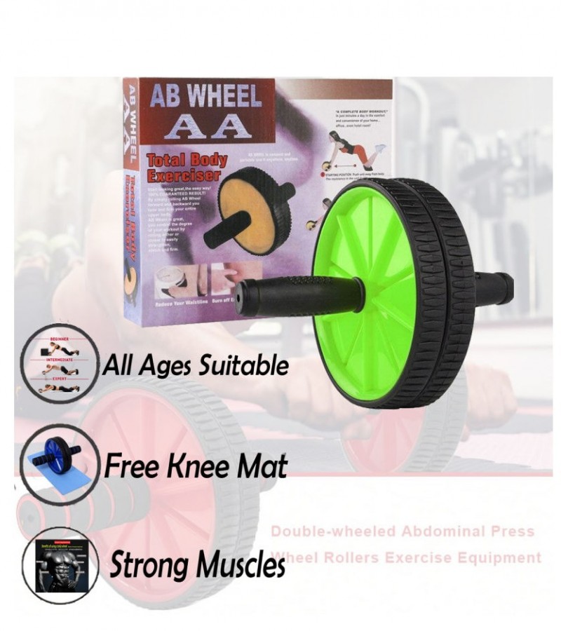 Ab wheel roller with foam abdominal wheel roller
