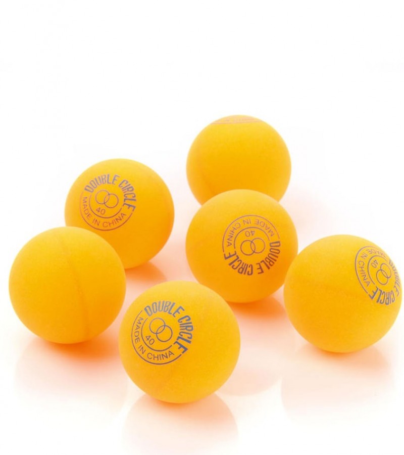 Double Circle Table Tennis Ping Pong Ball (6 in 1) yellow