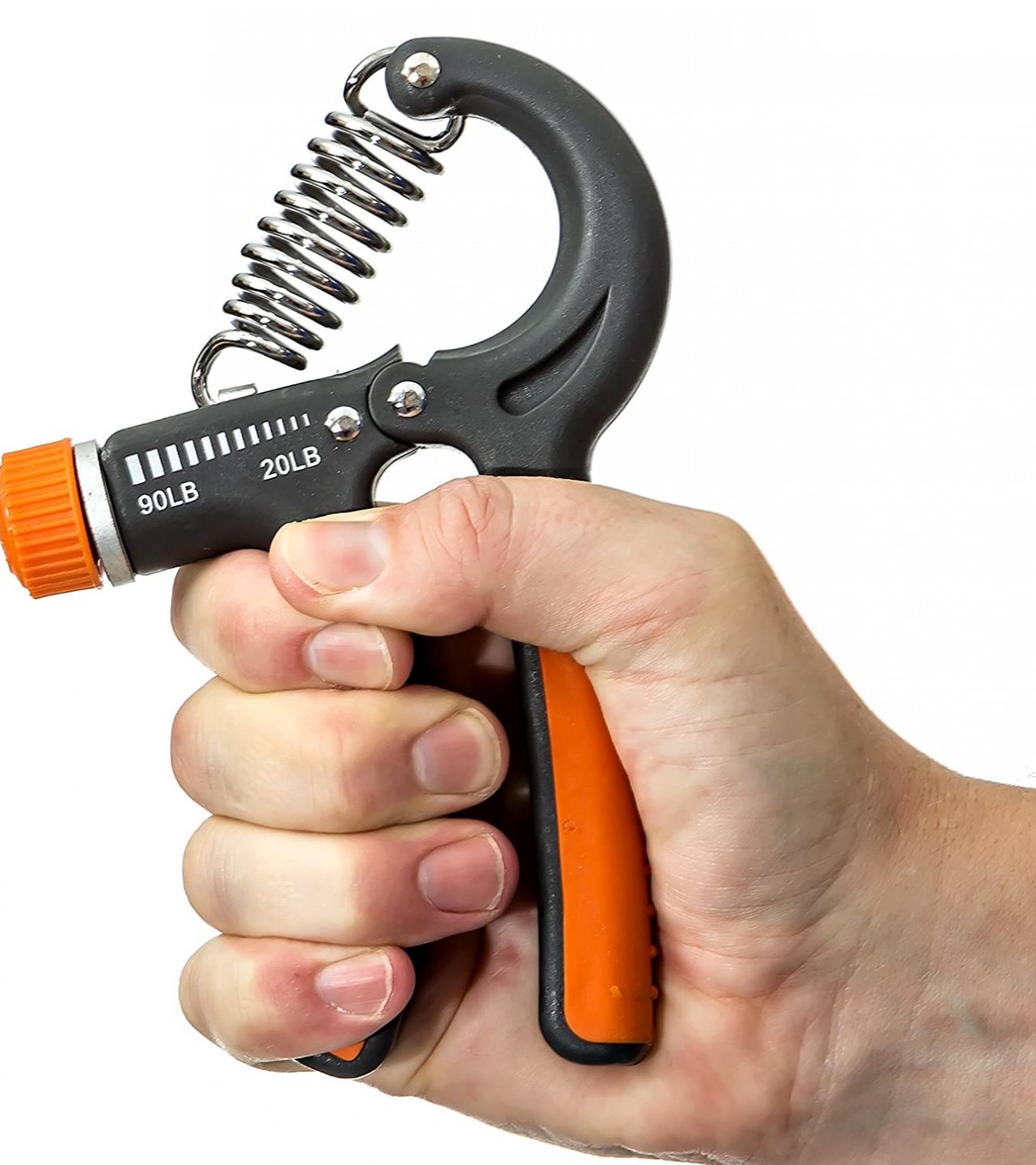 R-Shape Adjustable Hand Grip Sports Strength Countable Exercise