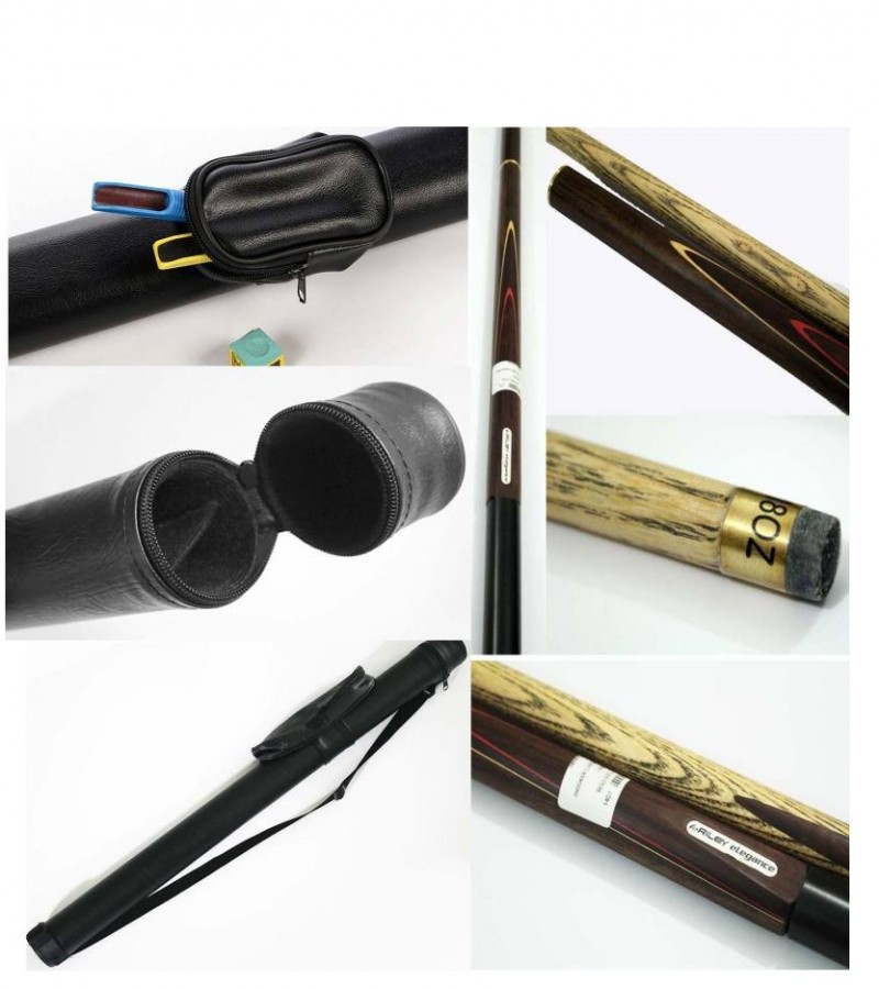 Snooker cue 3 piece Riley Elegance 57 inch With Leather Cue Case