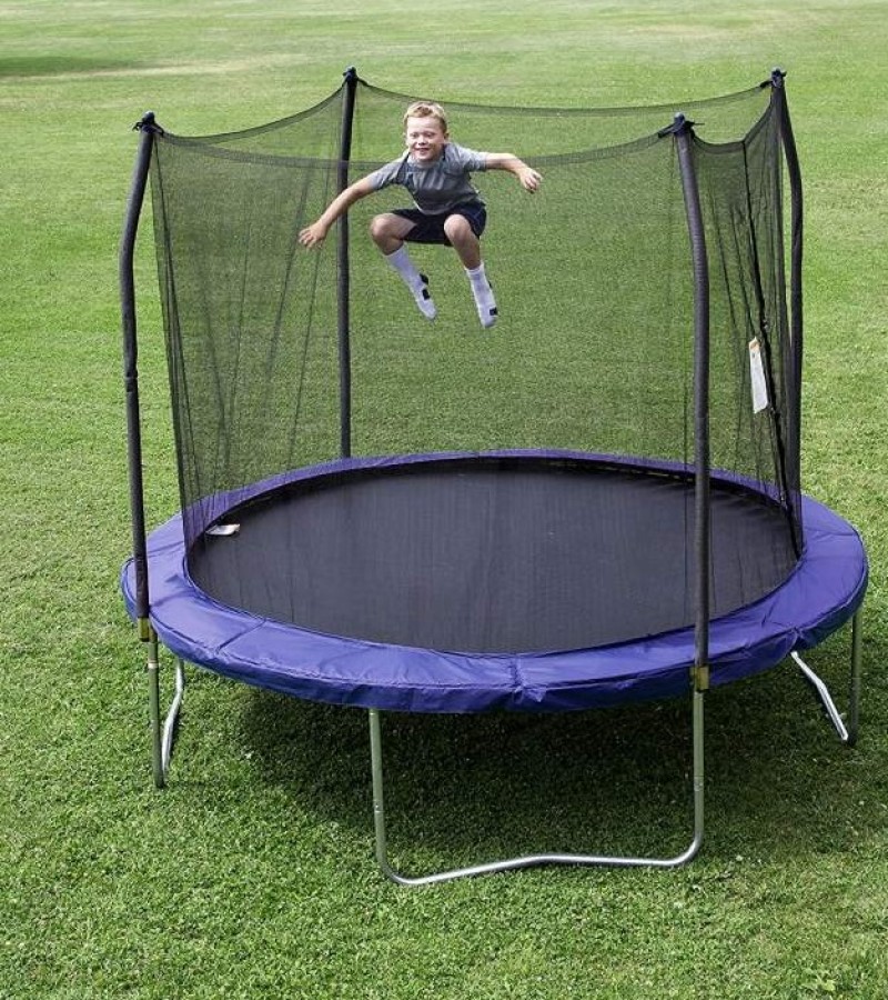 Trampoline 10 Feet Round Trampoline and Enclosure with spring