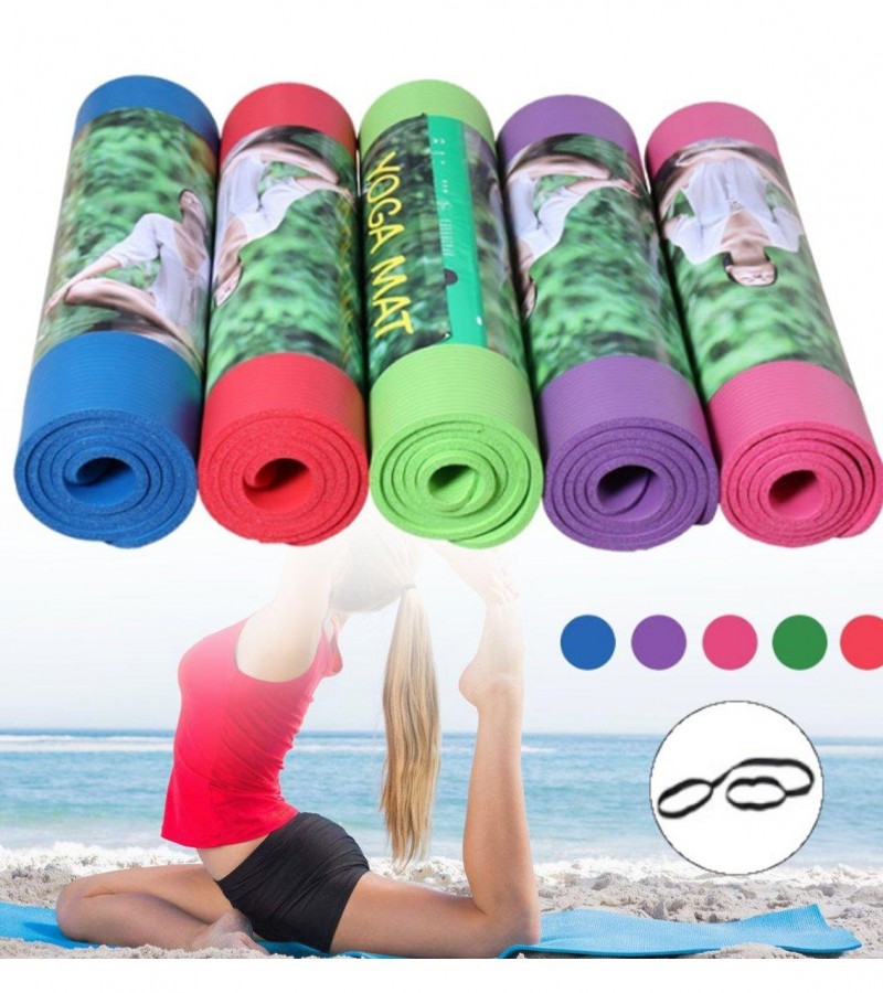 Yoga mat 6mm Thick 6 Feet Length 2 Feet Width High Quality Yoga Mat Antislip