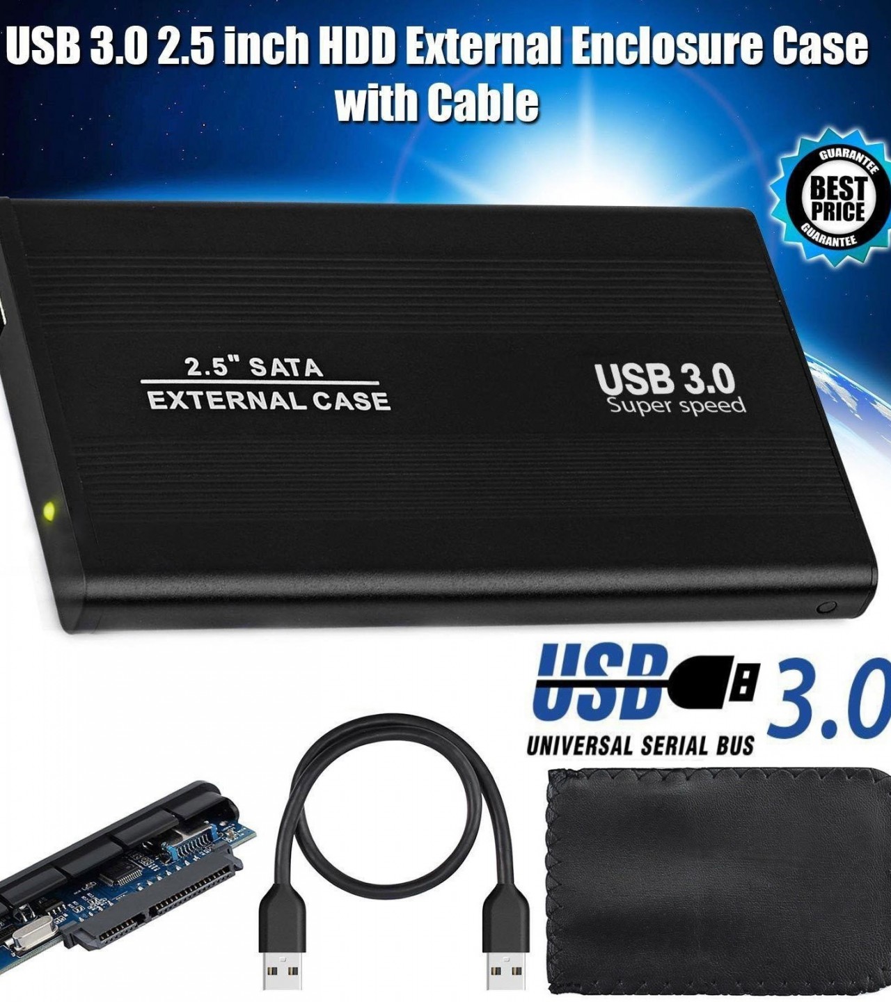 2.5 inch USB 3.0 External HDD Case Hard drive Case HDD SSD Laptop Hard Disk Drive