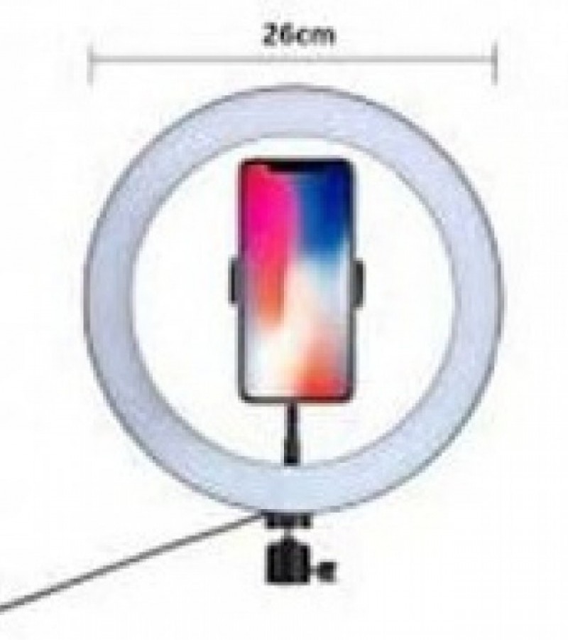 26cm SELFIE RING LIGHT WITH 3 LIGHTENING