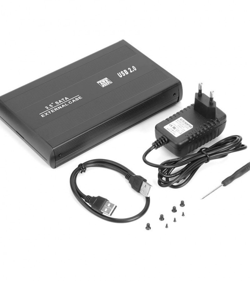 3.5 HDD Case USB 2.0 External Hard Drive SATA Hard Drive 3.5 Inch HDD Case SATA HDD Box Case