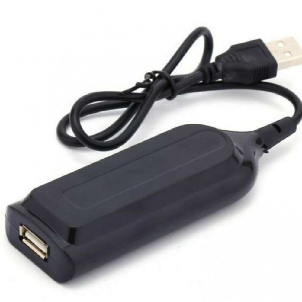 4 Port High-Speed USB Hub - Black