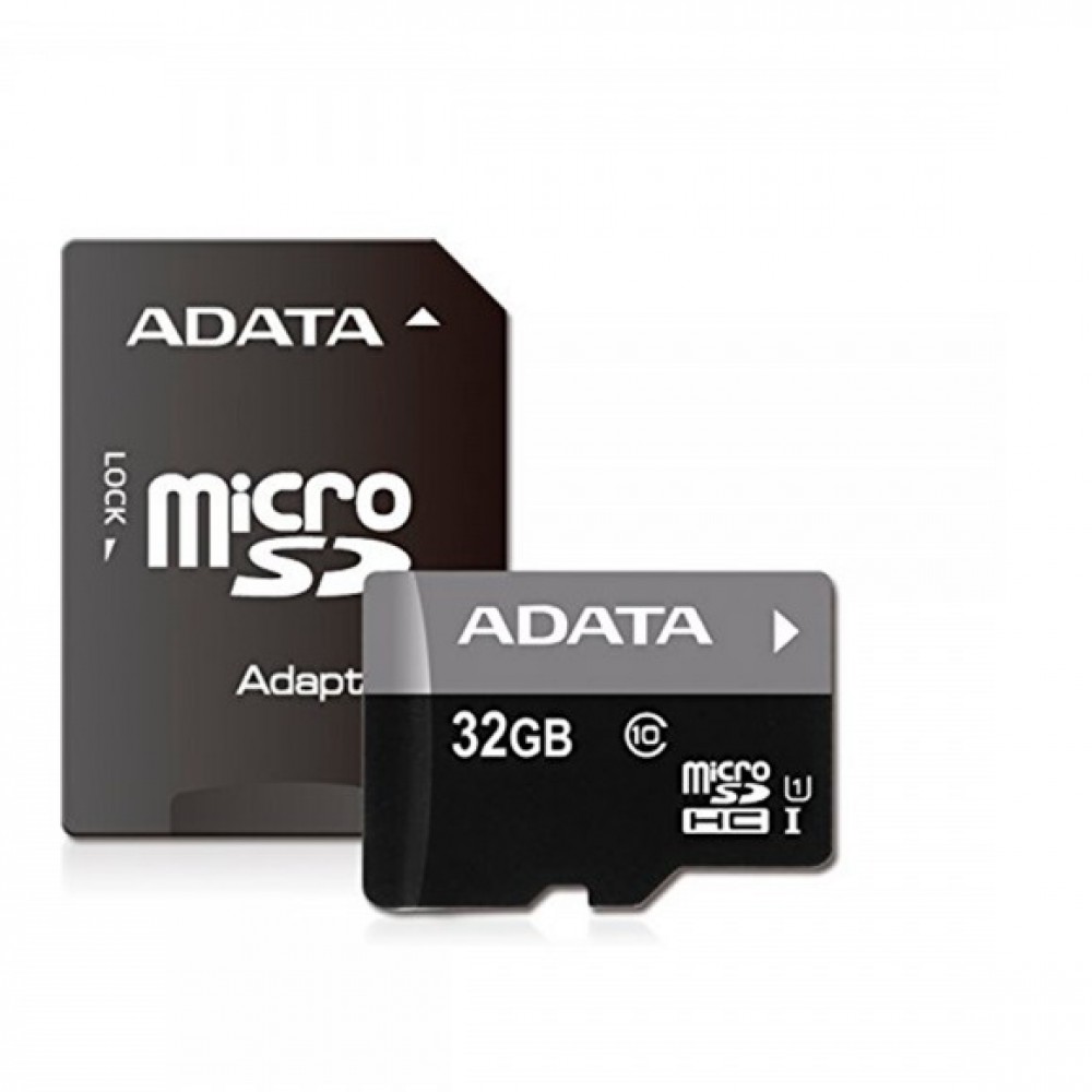 ADATA 32GB Micro SDHC Memory Card With SD Adapter