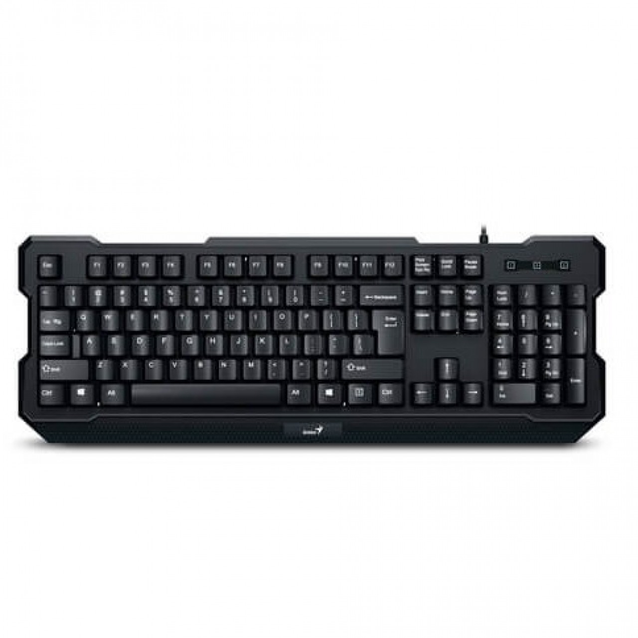 9. Genius Spill-proof USB Keyboard KB-210  - Gaming Keyboard – Concave Keycaps - Black