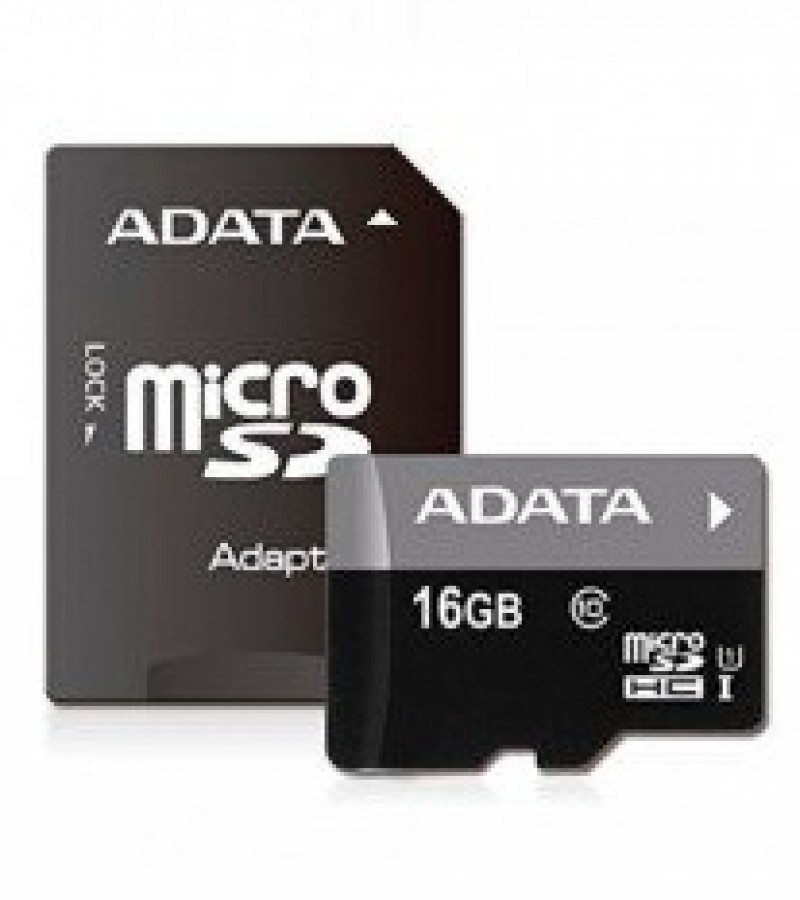ADATA 16GB Micro SDHC Memory Card With SD Adapter