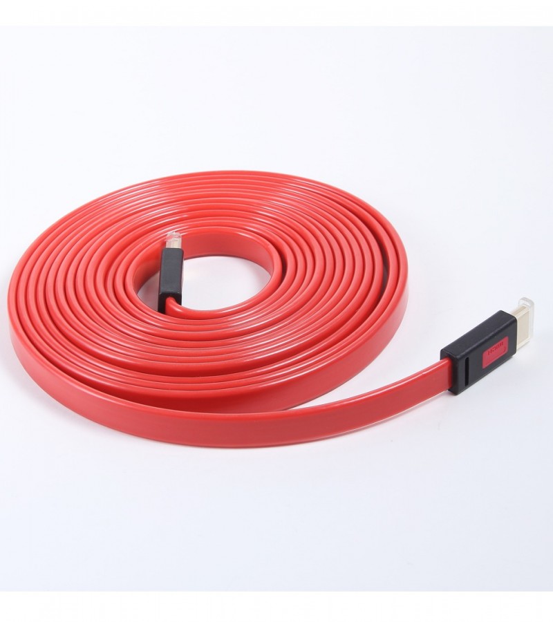 Hdmi Flat Cable Ult Unit 1.4V 5m 2k.4k Red