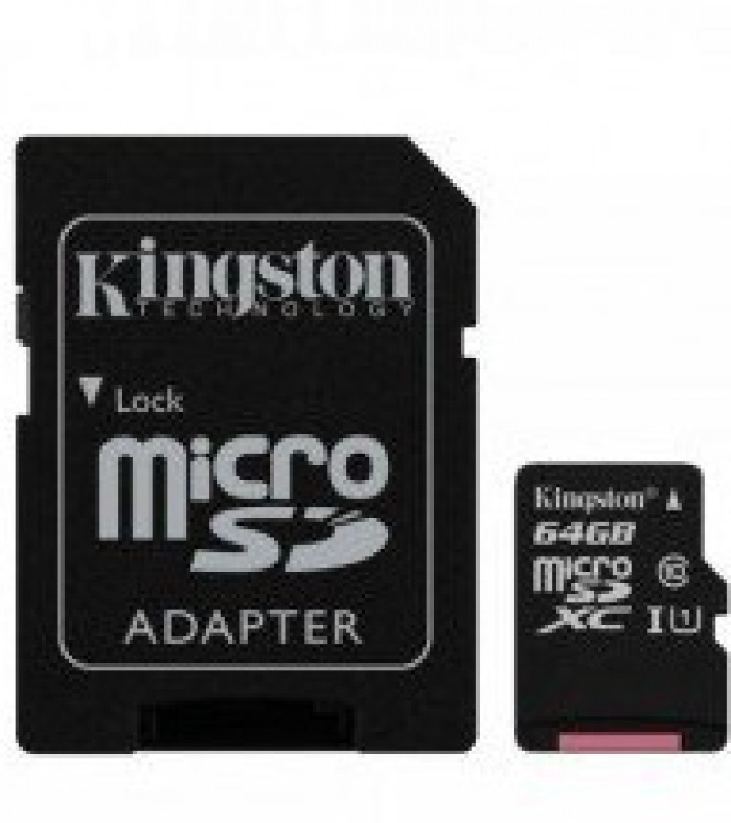 KIGSTONE 64GB Micro SDHC Memory Card With SD Adapter