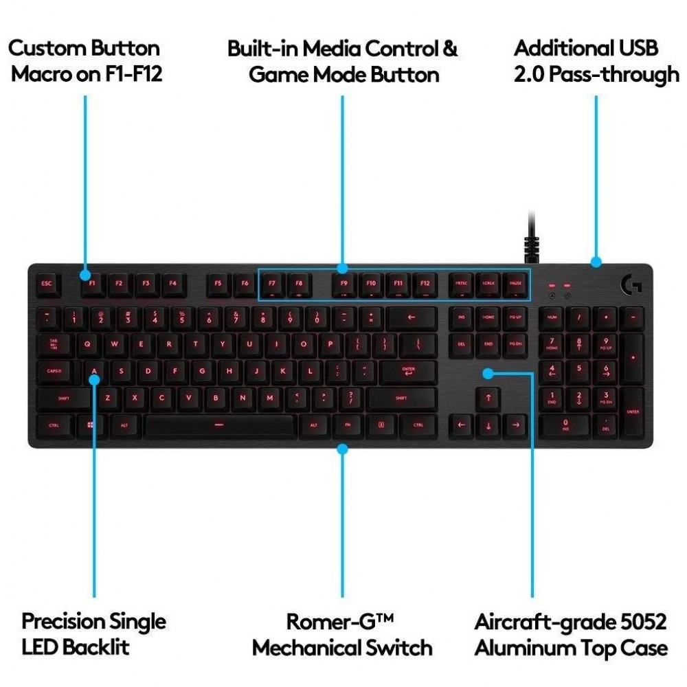 Logitech G413 Backlit Mechanical Gaming Keyboard