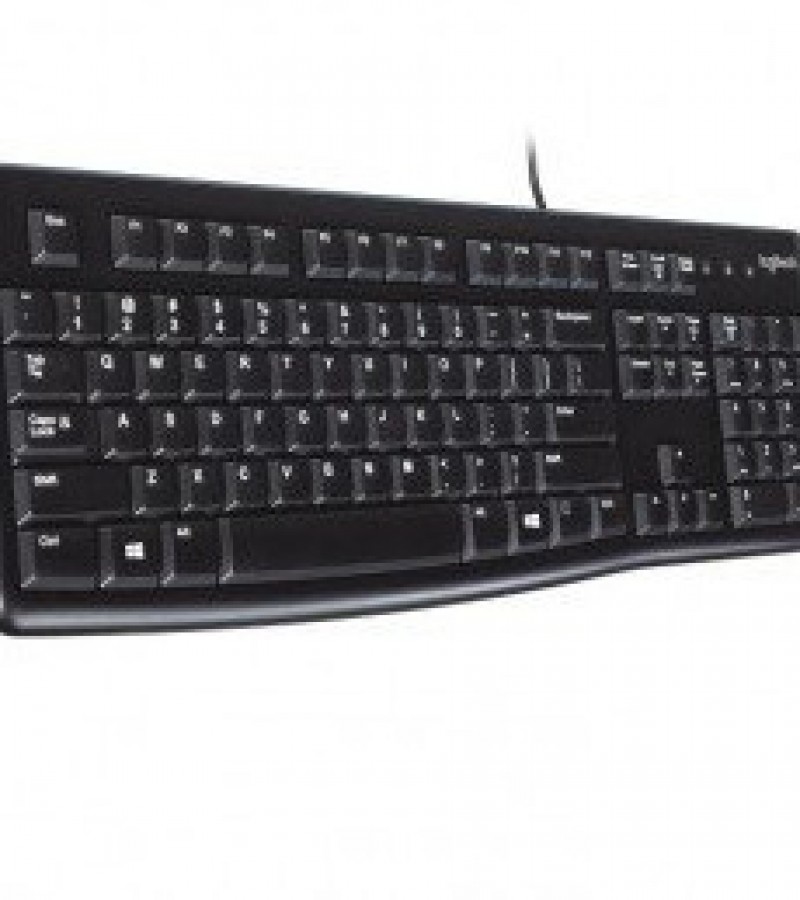 Logitech K120 Ergonomic Wired Keyboard For Quite Typing