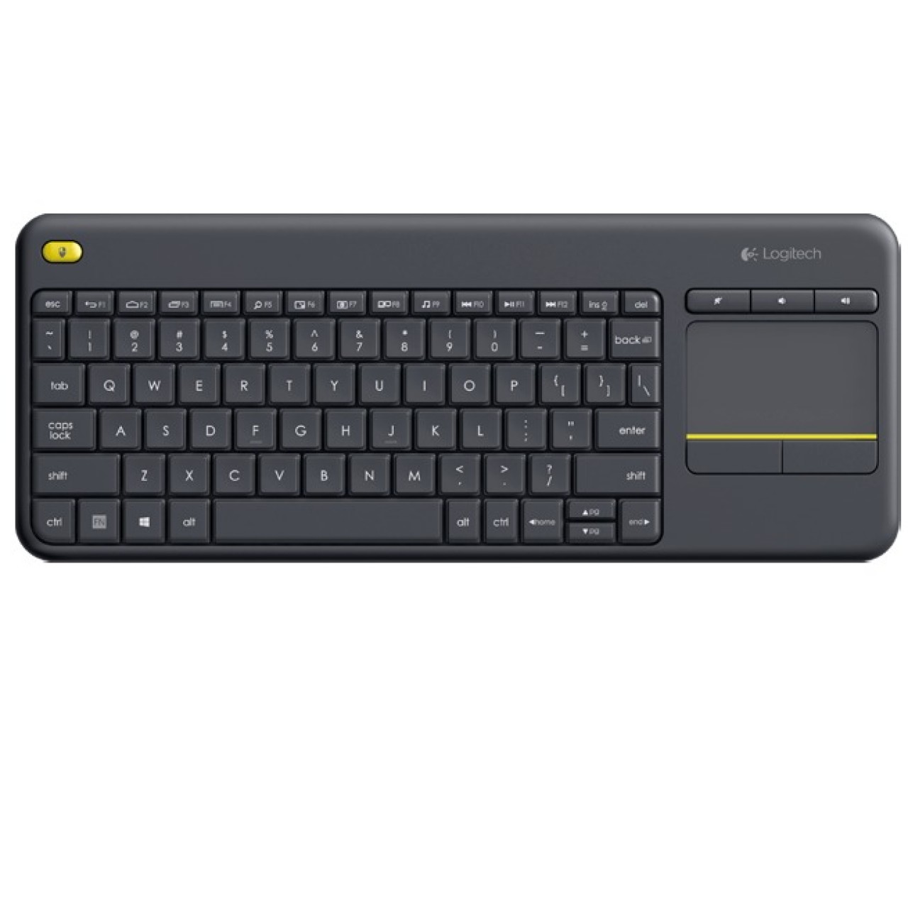 Logitech K400 Wireless Touch Keyboard - HTPC Keyboard For PC Connected TVs