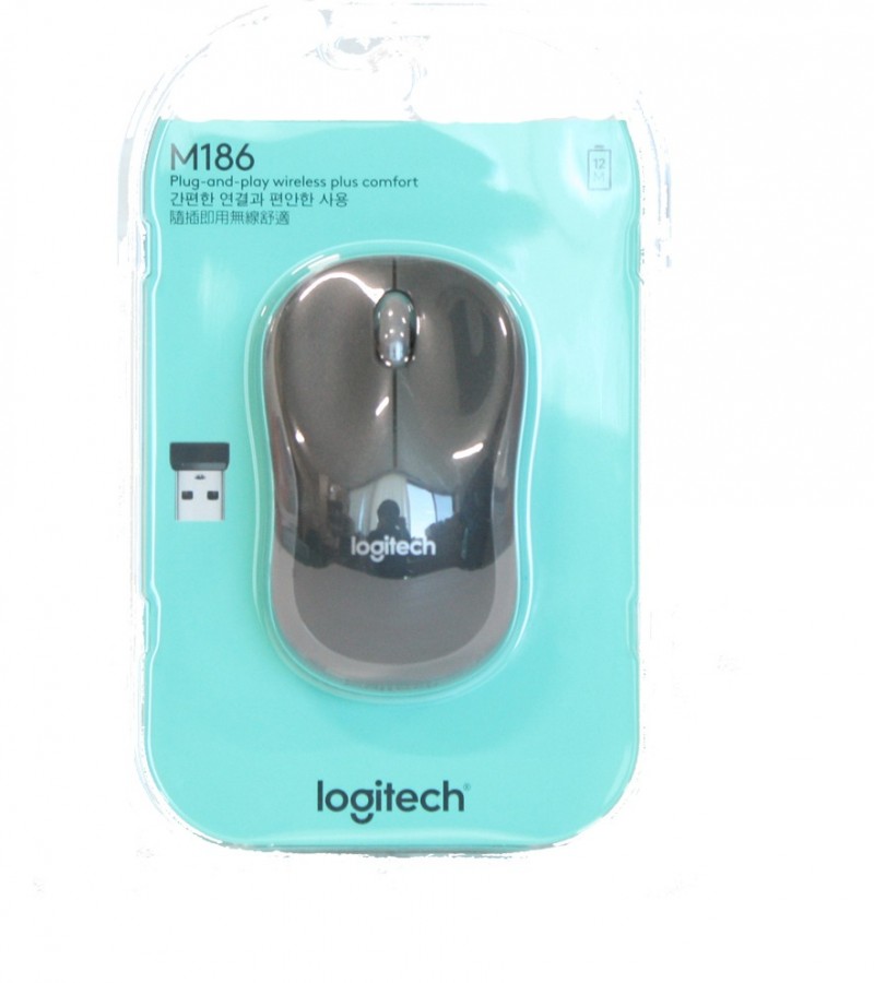 LOGITECH M186 WIRELESS MOUSE HIGH COPY