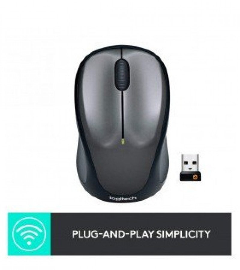 Logitech M235 Wireless Mouse For Mac & Windows - Black( Original)