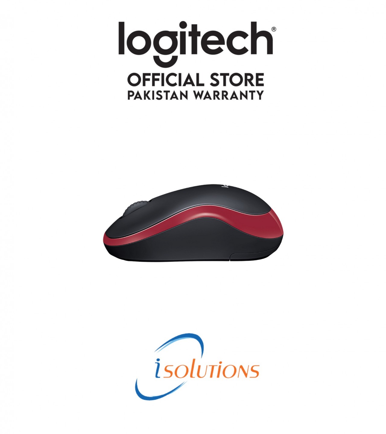Logitech Wireless Mouse - M185 Red