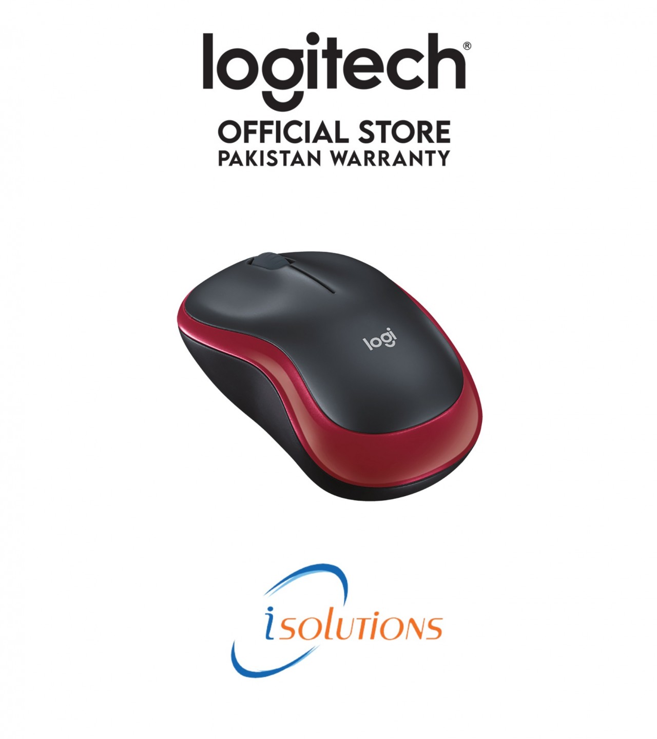 Logitech Wireless Mouse - M185 Red