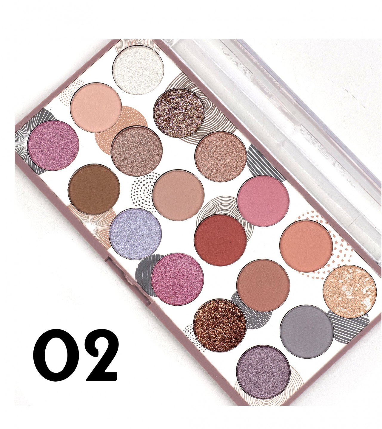 Miss Rose 3 in 1-18 color-Eyeshadow Palette