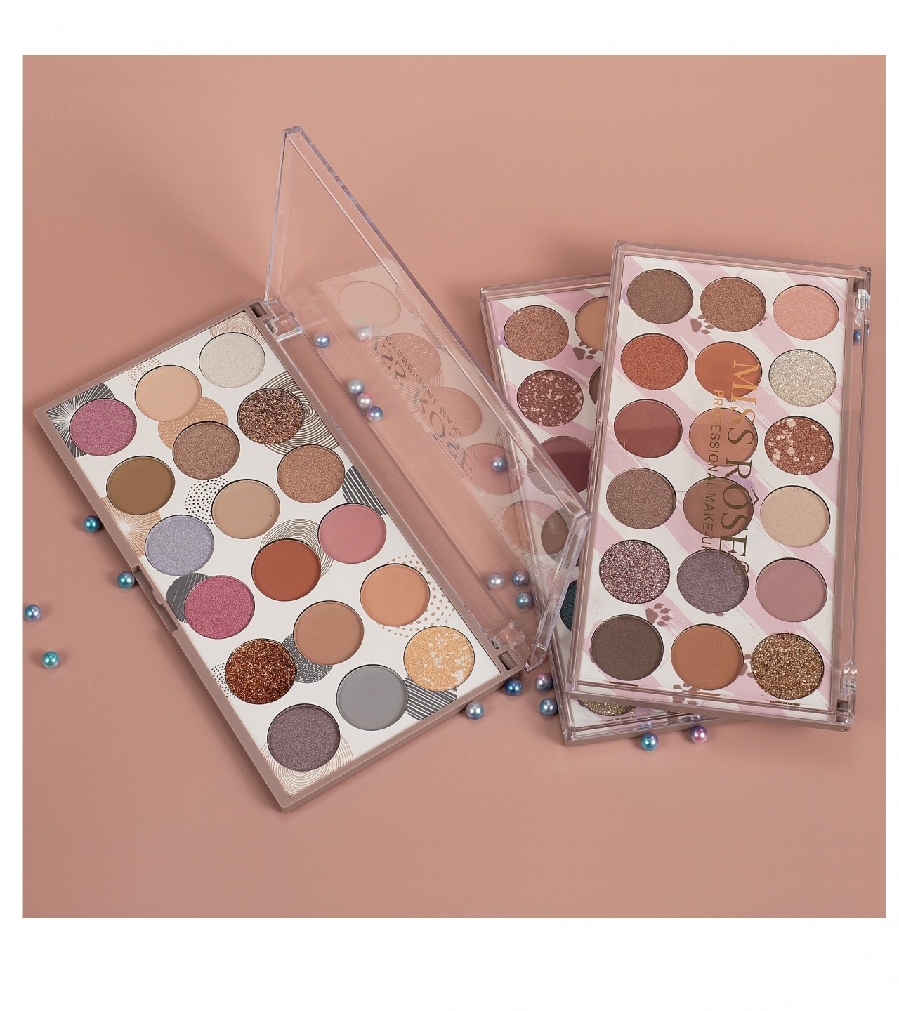 Miss Rose 3 in 1-18 color-Eyeshadow Palette