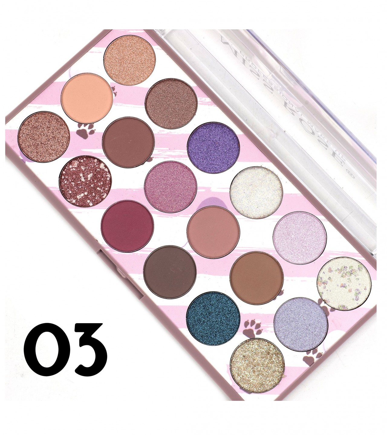 Miss Rose 3 in 1-18 color-Eyeshadow Palette