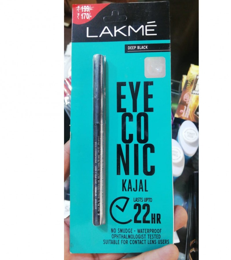 Original Lakme_Eyeconic Kajal Deep Black Waterproof 22HR