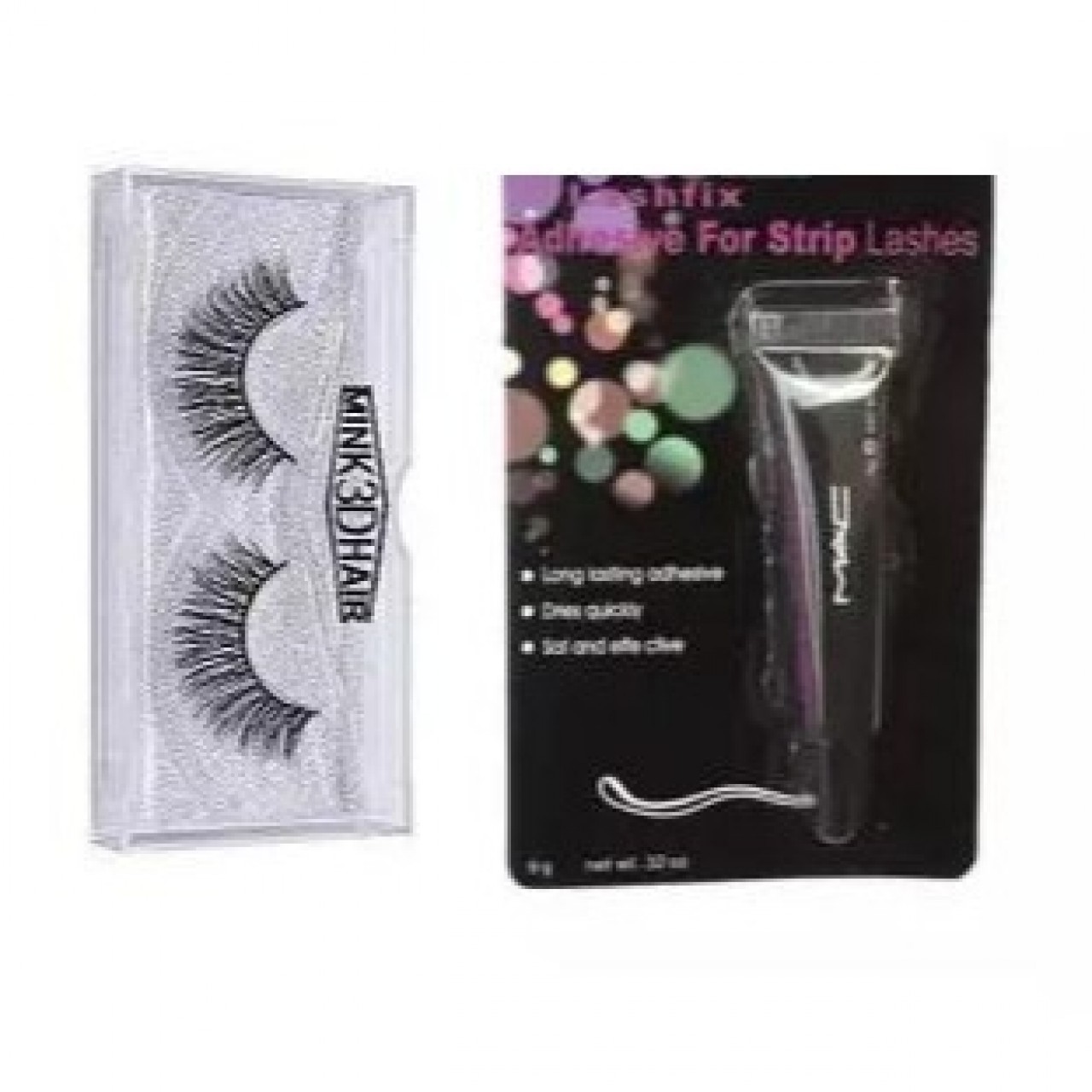 Pack Of 2 - Mink 3D Hand Made Eyelash & Eye Lashes Fixer