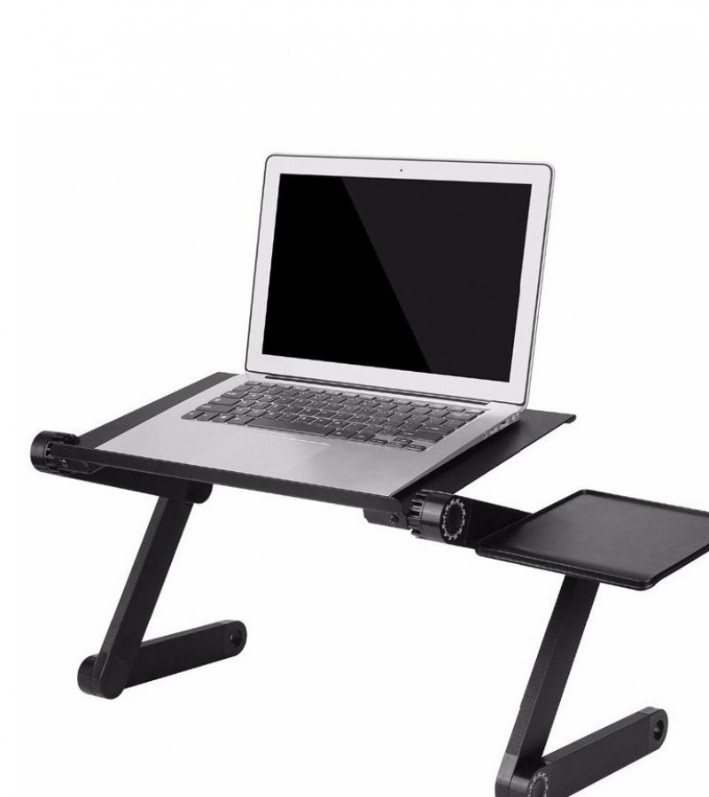 Portable Ergonomic Laptop T8 Table Stand With Mouse Pad