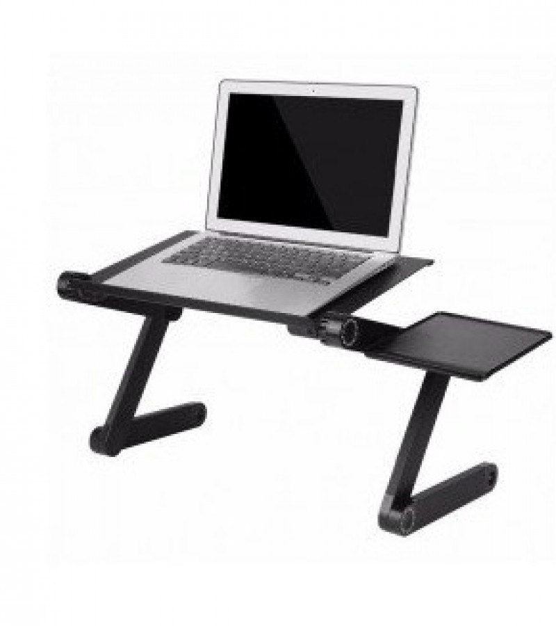 Portable Ergonomic Laptop T8 Table Stand With Mouse Pad