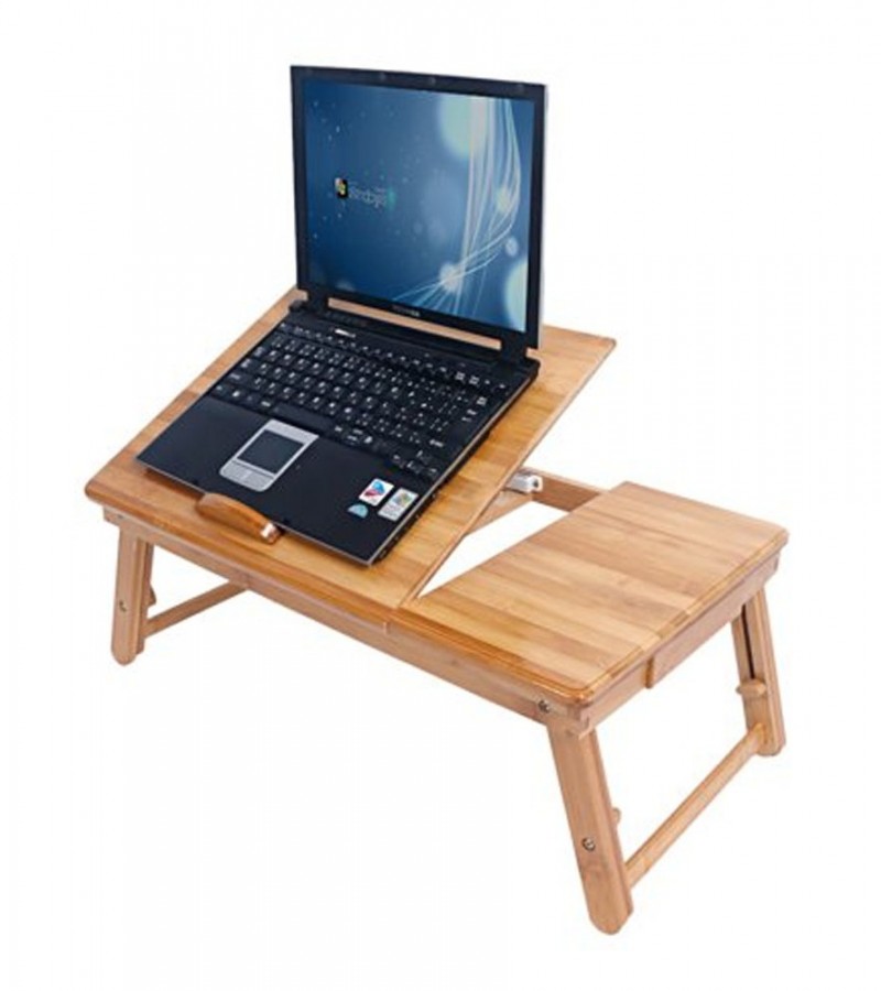 Suncool Wooden Laptop Table with Cooling Fan
