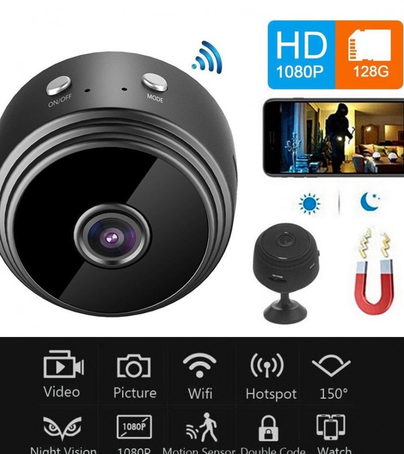 A9 1080p Hd Magnetic Wifi Mini Camera WITH HDSF APP