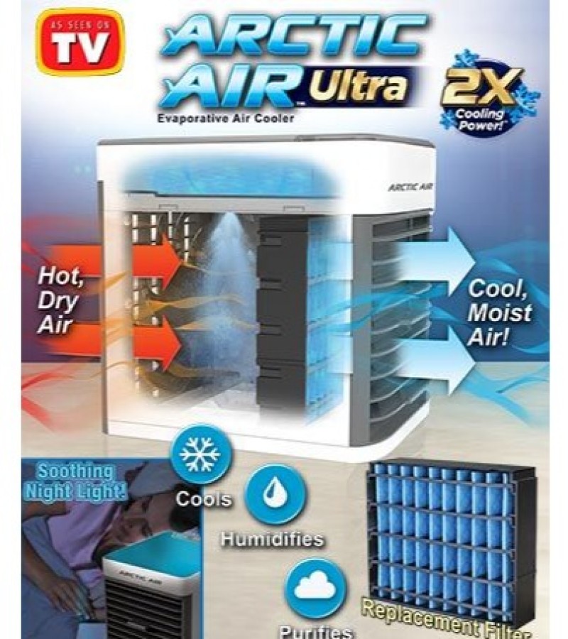 Arctic Air Cooler. 3 IN 1 Humidifier Cooler Purifier