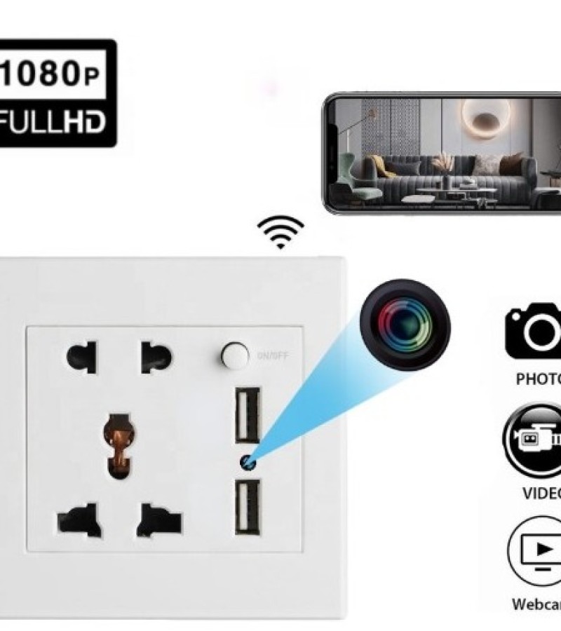 HD 1080P Wall Plug Socket Camera