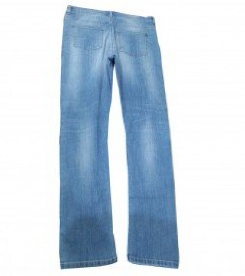 Premium Quality Regular Fit Denim Jeans Pant For Men - Light Blue - 28” to 40”