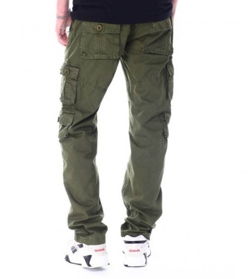 ARMY GREEN 10 POCKET CARGO PANT