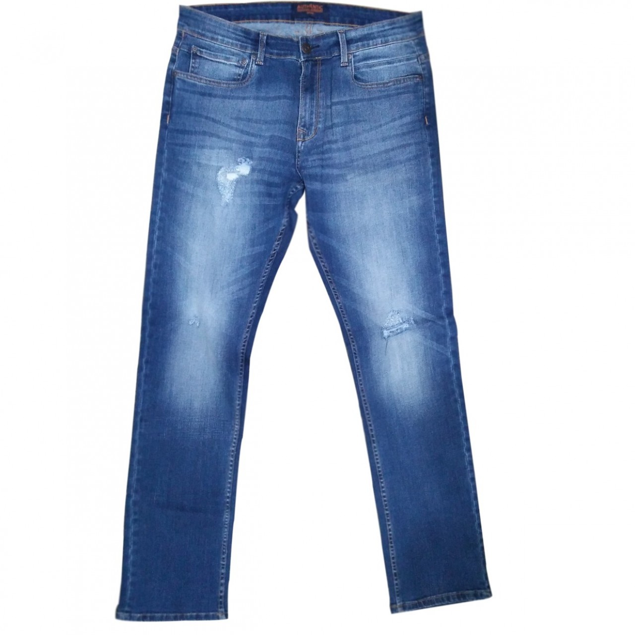 Authentic Striped Denim Slim Fit Jeans Pant For Men - Blue - 28” to 40”