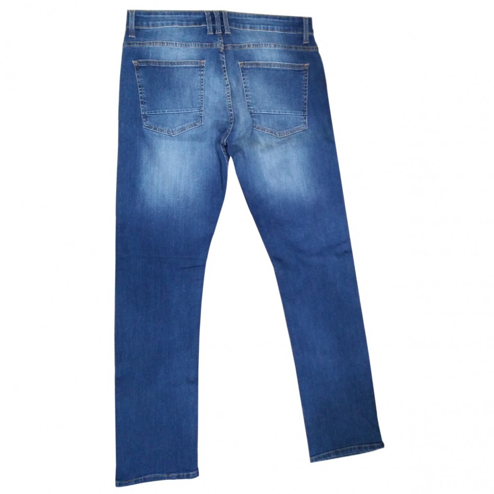 Authentic Striped Denim Slim Fit Jeans Pant For Men - Blue - 28” to 40”