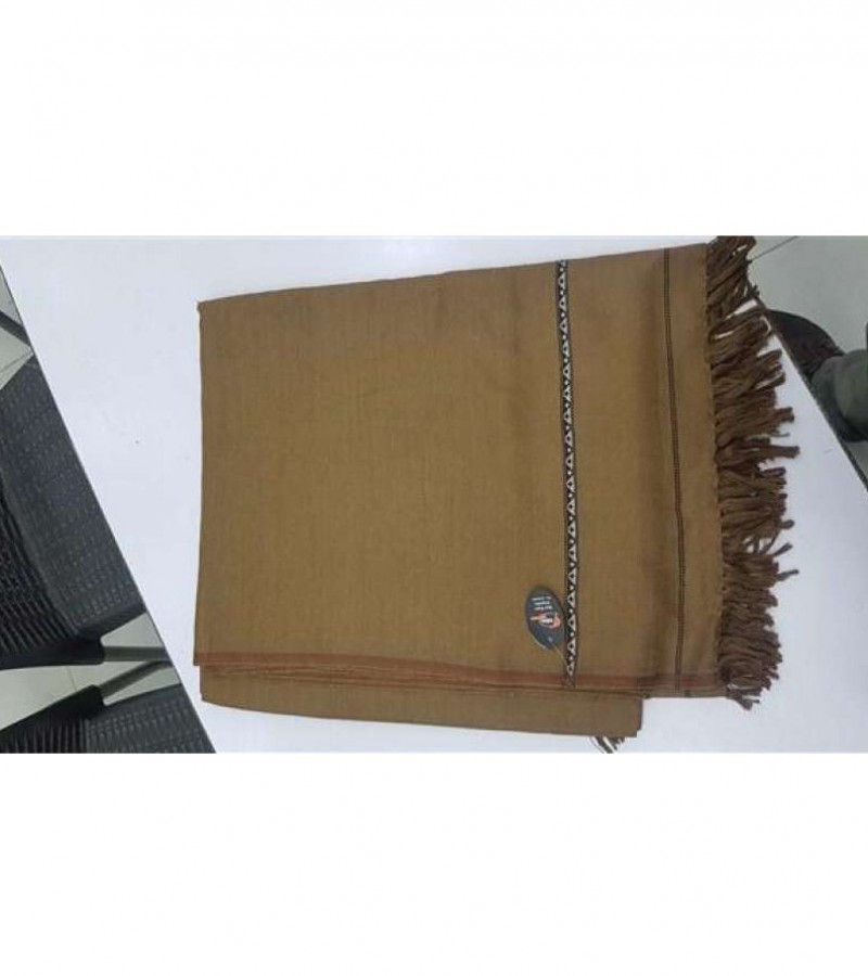 Bannu Wool Shawl Winter Fling For Mens (BROWN)